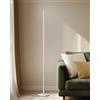 EDISHINE Lampada da Terra LED Dimmerabile, Altezza Regolabile, Bianco