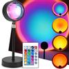 Retoo Sunset Lamp RGB, lampada al tramonto, ideale per foto e selfie, con porta USB e dimmer, luci romantiche, decorazioni per casa, camera da letto, soggiorno, festa