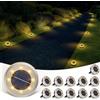 Vangue Luci solari da giardino all'aperto, luci a terra ad energia solare con due metodi di installazione e impermeabilità IP65 per vialetto, prato, patio, cortile, paesaggio, vialetto
