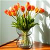 Avoeco 20 Pezzi Tulipani Artificiali Fiori Tocco Reale Lattice - Bouquet di Tulipani Finti per Decorazione Casa, Centrotavola per Matrimoni, Composizioni Floreali Primaverili, Fiori Finti per