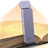 maxtachi Luce per Lettura Libri a Letto, Ricaricabile USB con 3 Colori e 3 Luminosità Regolabili, Proteggere gli Occhi, Flessibile per Amanti dei Libri
