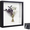 YUNXCNA Cornice portafoto 3D, Cornice Profonda da Riempire 25x25 cm, con Lastra Acrilica Trasparente, Cornice per Oggetti 3D Più Profonda di 3 cm, Cornice Quadrate, Decorazione Murale Tridimensionale, Nero