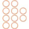 LT Easiyl 10 anelli di tenuta tappo di scarico dell'olio per auto tappo di scarico dell'olio guarnizione in rame compatibile con 451 FORTWO compatibile con 451 SMART 32 x 22 x 1 mm