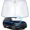 WEIPIN Parasole per Parabrezza Auto compatibile con V W Tiguan 2 2018-2024 Parasole Pieghevole di Argento Anti UV per Seat Ta-rraco 2019-2024 Accessori, Pieghevole e Portabile