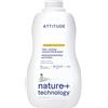 ATTITUDE Floor Surface Cleaner for Tile and Wood, EWG Verified, Streak-Free, Vegan Household Cleaning Products, Citrus Zest, 1.04 Litres