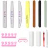 Engelblick DE 14 Pezzi Lime e Buffer per Unghie Riutilizzabili, Set Completo con Spingi Cuticole, Tronchesino Professionale e Accessori per Manicure e Pedicure, Nail Care per Casa e Salone