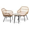 Zambetti Outdoor Set da giardino tavolino e 2 sedie Selinunte