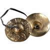 Armastuse Tibetan Tingsha Cimbali Artigianali Buddisti Meditazione,Yoga Campane Campanelle In Rilievo Con Simboli Mane 6,5 cm