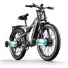 Shengmilo S600 Bici Elettrica Per Adulti 2000W Doppio Motore Fat Tire Ebike 48V17.5AH Biciclette Elettriche 26 pollici Mountain Bike Elettrico