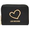 Moschino Portafoglio donna Love zip around nero AS26MO02 JC5507PP1OLQ0000 colore: NERO