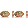 Home Piatto Tondo Pizza Melamina, Multicolore, 33 cm, Modelli assortiti, 1 pezzo (Confezione da 2)