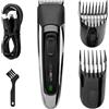 Clatronic HSMR 3827 Tagliacapelli 1-30 mm Acciaio Inossidabile 16 impostazioni di Lunghezza Durata della Batteria Fino a 100 Minuti Regolabarba per Uomo