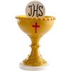 dekora - Cake topper comunione calice 11,5 cm, Figura decorativa per torte di Prima Comunione