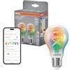 OSRAM SMART+ Lampadina a filamento RGB (confezione da 2, E27, 5W) - 16M colori - bianco caldo-freddo (2700-6500K) - compatibile con Matter via Wi-Fi - Alexa, Google, Apple