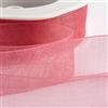 Italian Options Nastro in organza, 15 mm x 20 m, rosa