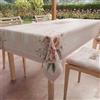 PETTI Artigiani Italiani - Tovaglia Pasqua Antimacchia Rettangolare Copritavolo Pasquale Cucina Disegno 26 32 X24 Posti (140x450 cm) 100% Made in Italy