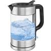 Profi Cook Bollitore elettrico in vetro ProfiCook | 1,7 l | 2200 W | illuminato | senza BPA | comando con una sola mano | avvolgicavo | corpo in acciaio inossidabile | PC WK 1322 acciaio inossidabile