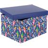 Idena 31918 - Scatola Regalo con Coperchio, Dimensioni 31 x 24 x 18 cm, Scatola Regalo con Motivo a Cono colorato per l'inizio della Scuola