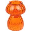 Talking Tables Mushorg - Portacandele in vetro a forma di fungo, vaso per boccioli, arancione, dimensioni 11,5 cm