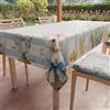 PETTI Artigiani Italiani - Tovaglia Pasqua Antimacchia Rettangolare Copritavolo Pasquale Cucina Disegno 26 29 X6 Posti (140x180 cm) 100% Made in Italy