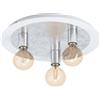 Eglo lampada da soffitto LED Passano, 3 fiamme, stile vintage