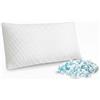 EGOHOME EGO HOME Cuscino 40 x 80 cm con memory foam frantumato, cuscino cervicale per dormire sulla schiena e sull'addome, con rivestimento lavabile, cuscino in memory foam, 40 x 80 cm, certificato Öko-Tex