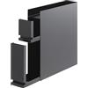 YAMAZAKI Tower Porta Condimenti Scorrevole a 2 Livelli per Spezie | Acciaio, Spazio extra per il piano di lavoro, Anche per bottiglie, 50-93 x 12,5 x 52,5 cm, Design giapponese, nero