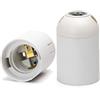 Aigostar Portalampada E27 Bianco 250V liscio terminale a molla in plastica Aigostar
