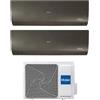 Haier Climatizzatore Dual Split Serie Expert Nero 12+12 Con 2U40S2SM1FA Inverter Wi-Fi Classe A+++ ,