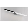 Intec APPLIQUE LED LANCER CROMO FISSAGGIO PARETE E SPECCHIO 13W 1000LM 4000K IP54 75x9x4CM