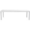 Solaria Tavolo da esterno allungabile solaria naxos in alluminio bianco 160/240x90x77 cm