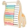 Twig & Leaf Abaco Montessori e Pallottoliere per Bambini in Legno FSC - Abaco Scuola Primaria per Imparare a Contare - Regoli Matematica Verticale e Gioco Educativo Dinosauro per Decine e unità