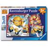 Ravensburger - Puzzles Gru 4: Il Mio Cattivo Preferito Confezioni Da 3 | Puzzle Bambini 5 Anni O Più | Regalo Bimba 5 Anni 3 X 49 Pezzi | Puzzle Bambini 21 X 21 Cm | Puzzles Perfetti Ravensburger