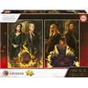 Educa - 2 Puzzles da 500 pezzi ciascuno per adulti e bambini | House of the Dragon | Misura montata: 34 x 48 cm. Include colla Fix Puzzle. Da 11 anni (19573)