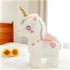SWECOMZE Peluche a forma di unicorno, grande per neonati o ragazze, regalo di compleanno (rosa, 25 cm)