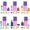Mattel Disney Princess Toys, piccola sorpresa per bambola, rivelazione dei colori reali, 6 sorprese tra cui bambola, bracciale e 4 pezzi, serie principessa o cattivo (le bambole possono variare)