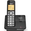 Gigaset Essential 320 - Telefono fisso senza fili con blocco chiamate, display luminoso da 1,8, vivavoce, rubrica, lunga durata della batteria, modalità ECO, nero [Versione Italiana]