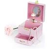 Trousselier Cube Music Box Ballerina Slippers - Pink - Statuetta Ballerina