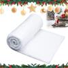 QIMMU 80 x 200cm Coperta di Neve Natale,Tappeto di Neve Finta,Rotolo di Neve Artificiale,Tappetino da Neve Artificiale,Coperta di Neve per Villaggio di Natale,decorazioni natalizie,decorazioni da tavola