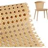 Dadabig Fettuccia Rattan 35 * 150cm in PE, Fettuccia in Rattan per Mobili Fettuccia in Rotolo di Canna Intrecciata Rattan Rotolo per Fai da Te Sedie, Cestini, Sottobicchieri