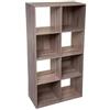 5FIVE Scaffale legno, 8 scomparti, 67x32x134 cm, libreria scaffale, mobile contenitore