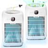 Aircillin 2 Pezzi Purificatore d'aria con Aromaterapia, Filtro dell'aria HEPA contro muffa, Polline, Peli di Animali, Ingresso d'aria su Entrambi i lati fino a 0,1 micron, 25 dB, Timer
