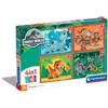 Clementoni Puzzle 4 in 1 Jurassic World 21521 di Clementoni