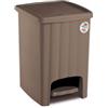 Stefanplast Pattumiera Margherita a pedale 30x26x38,5hcm Tortora di Stefanplast
