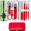 walentin profwr Set tagliaunghie Kit Manicure per Donna Uomo Set Unghie con scatola da viaggio portatile Cura Personale Strumenti Kit per la cura delle unghie Manicure Pedicure Regalo per Uomini Donne Amici