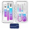 walentin profwr Set di tagliaunghie da donna, da uomo, da viaggio, set di strumenti per la cura personale, con custodia portatile, strumenti per manicure, kit regalo per uomini, donne, famiglie, amici