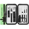 walentin profwr Set tagliaunghie uomo donne, kit manicure con valigetta da viaggio portatile, kit tagliaunghie per la cura personale, Set manicure regalo per uomini, marito, fidanzato, famiglia
