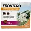 FRONTLINE FRONTPRO 2-4 kg 11,3mg 3 compresse masticabili