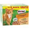 Kitekat Il Cacciatore in Salsa Multipack con Tacchino, Coniglio e pollame da 24 bustine x 85gr
