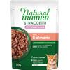 Natural Trainer Cat Kitten&Young Straccetti 70 gr Gusto Salmone